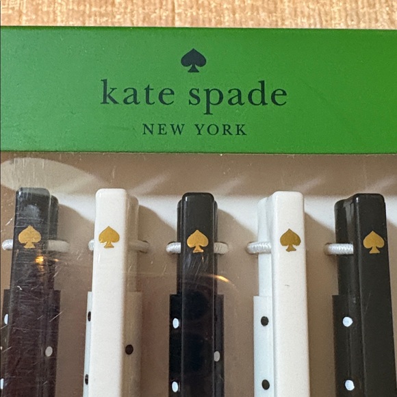 Kate Spade Black and White Polka Dot Pen Set - Picture 2 of 5